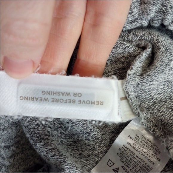 Lou & Grey Grey Long Sleeve Lounge Jumpsuit Sz XS - Picture 7 of 12